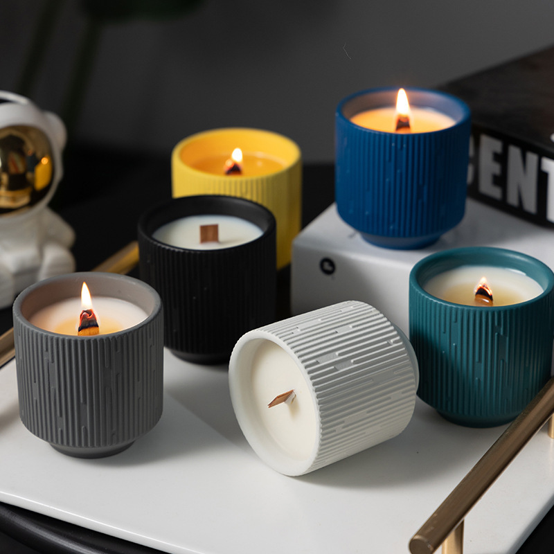 Cross-border wholesale European meteor ceramic scented candle cup creative gift holiday home scented candle