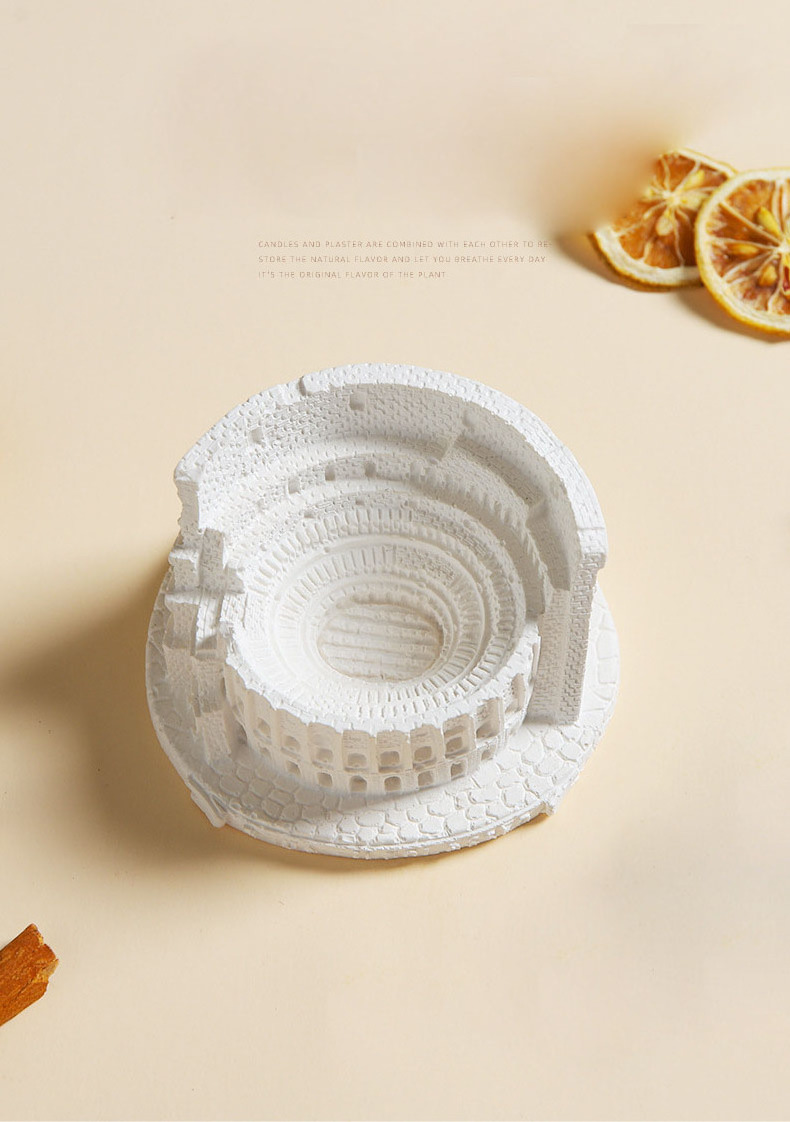 Momoer Fireless Aromatherapy Ornaments Gypsum Roman Arena Fresh Air Deodorizing Diffuser Stone