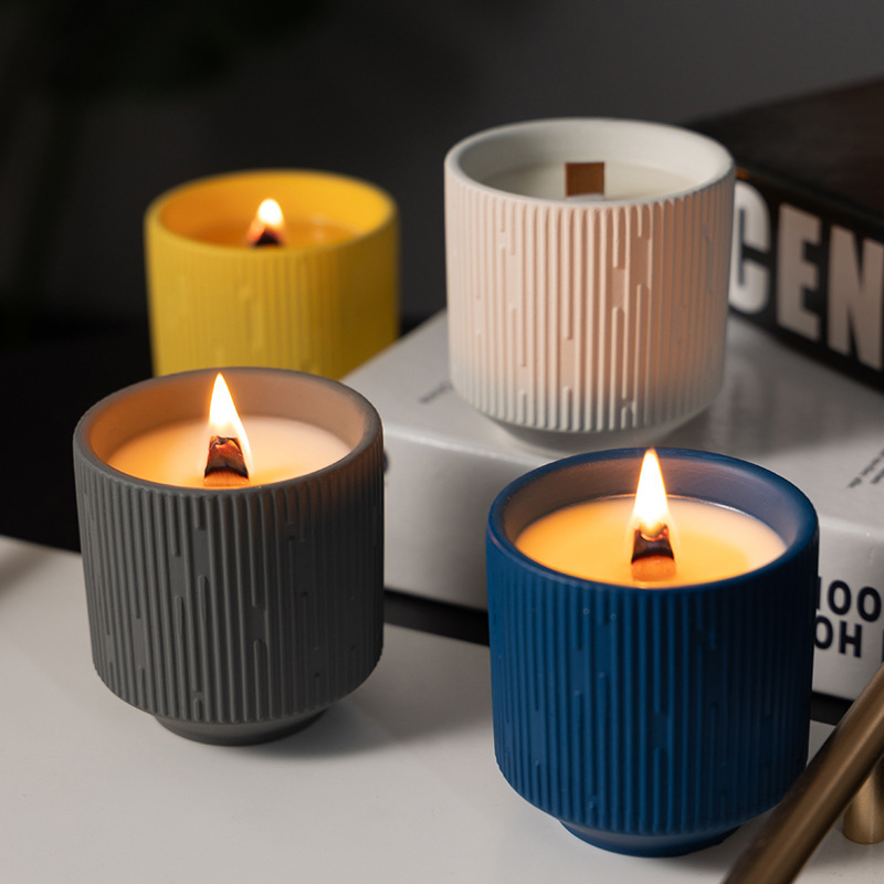 Cross-border wholesale European meteor ceramic scented candle cup creative gift holiday home scented candle