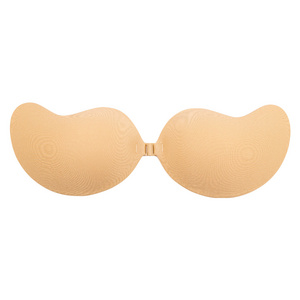 Mango Shape Invisible Bra Push Up Self Adhesive Strapless Backless Sticky Bra Reusable Silicone Nipple Cover For Women Underwear