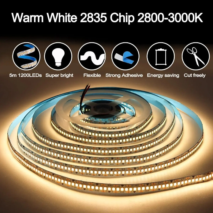 240LEDs/m DC12V 24V LED Light Strip SMD2835 IP20 LED Tape Lights Super Bright for Bedroom