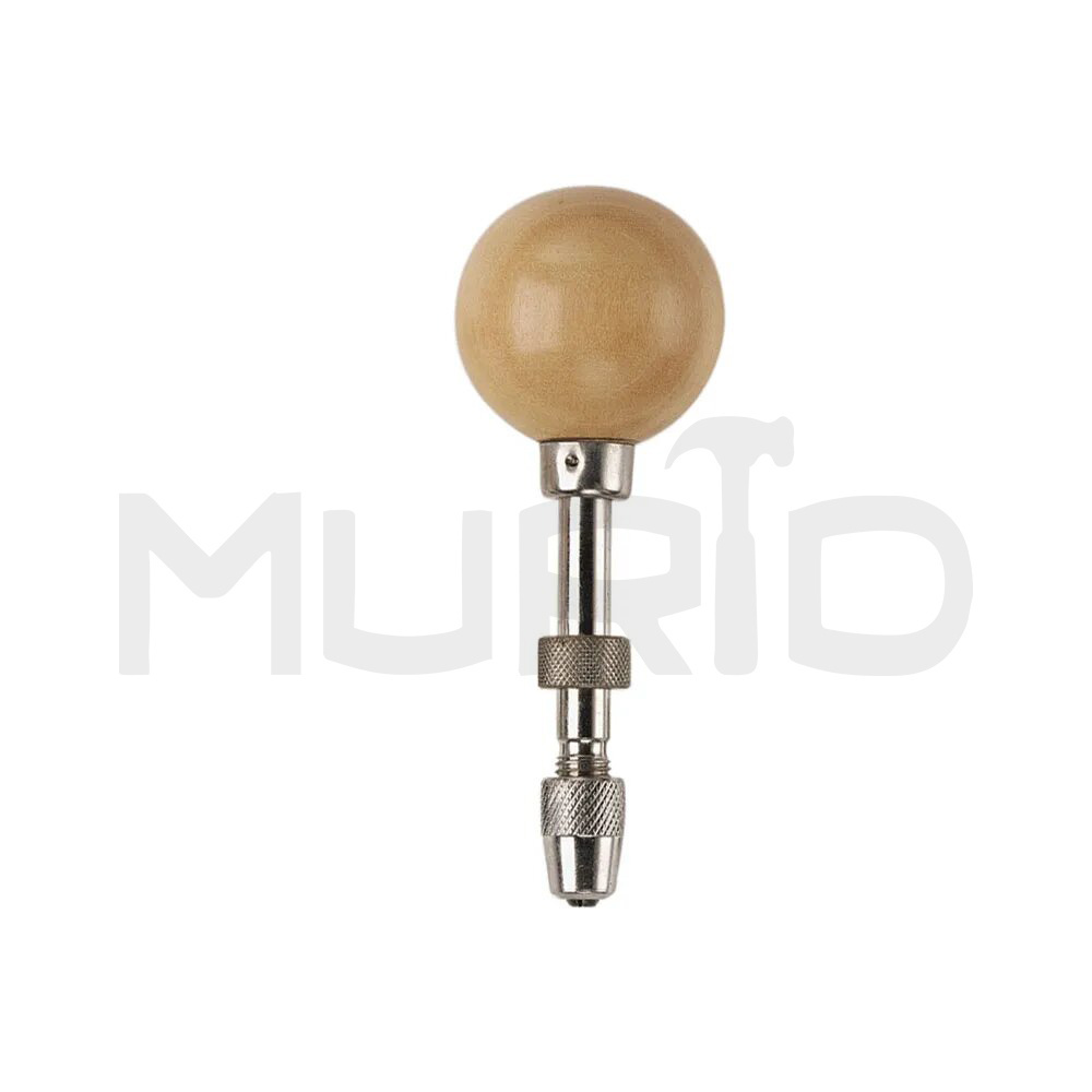 Pin Vise Hand Held Chuck Holder Round Ball Wood Handle New product with excellent work high rated in demand it has round head