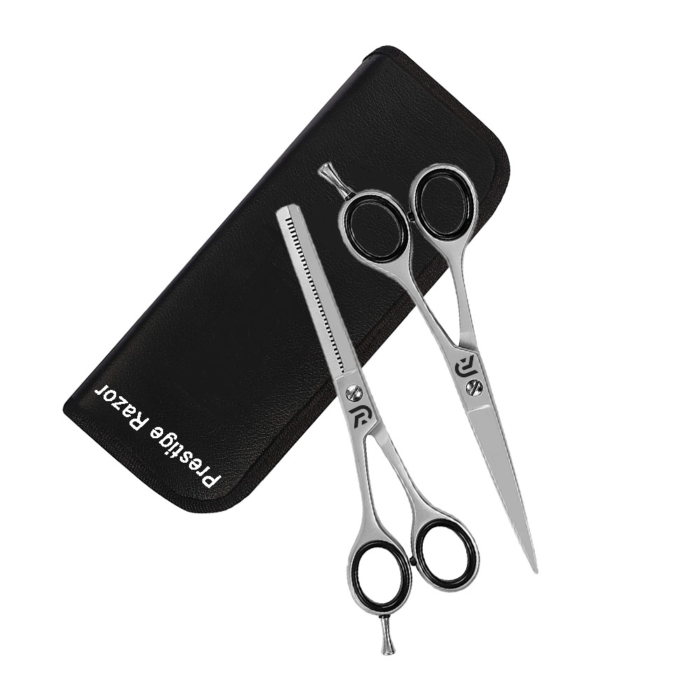 Professional Hair Cutting and Hairdressing Scissors  Kit with Thinning Shears For Hair Cutting - Split end Trimmer