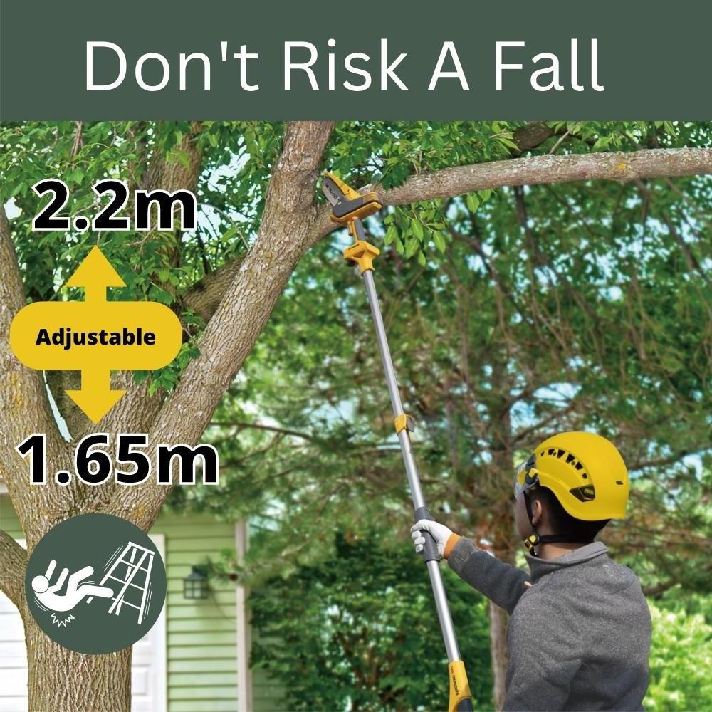 Hand Saw Telescopic Pole Long Reach18V 2.2 Meters Light Weight Rechargeable Battery lithium chainsaw