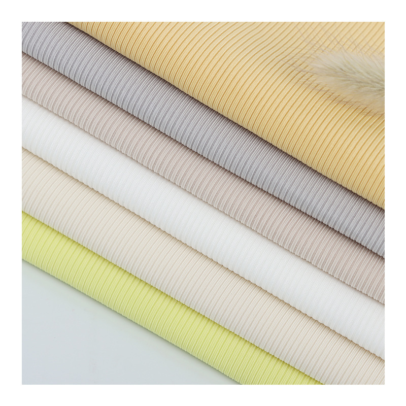 solid color ribbed bamboo tencel cotton fabric sorona viscose spandex fabric for bed sheet