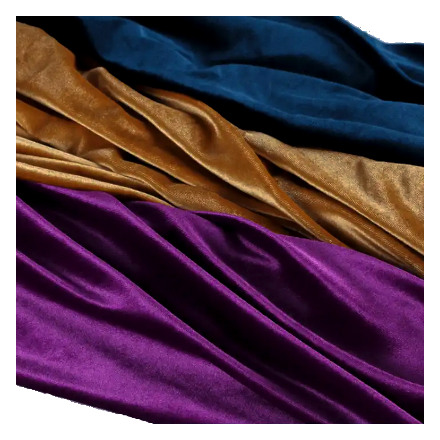 Wholesale Multicolor Pure Silk Plaid Stock Glossy Feel Stretch Korean Velvet Fabric For Garments