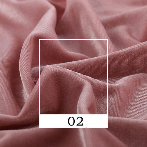 Wholesale Multicolor Pure Silk Plaid Stock Glossy Feel Stretch Korean Velvet Fabric For Garments