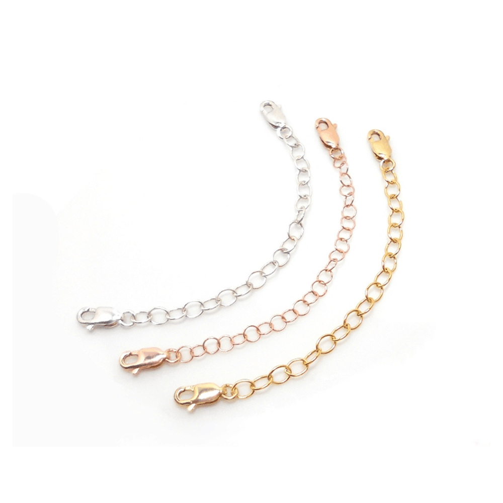 DIY Bracelet Necklace Accessories Chain Extension Gold Plated Stainless Steel Extension Chain