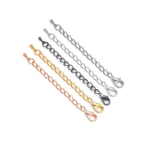 DIY Bracelet Necklace Accessories Chain Extension Gold Plated Stainless Steel Extension Chain