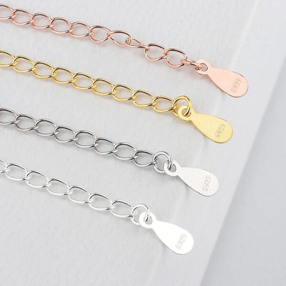 DIY Bracelet Necklace Accessories Chain Extension Gold Plated Stainless Steel Extension Chain