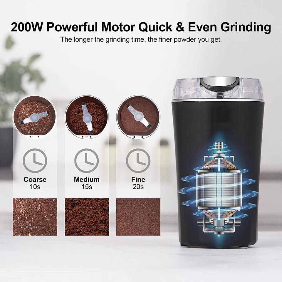 Low price electric coffee grinder machine electric small grinder coffee bean stainless steel coffee grinder electric