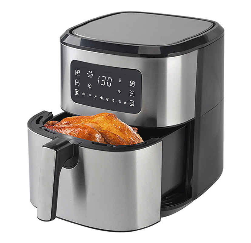 Wholesale Hot 6l Steam Stainless Steel Smart Air Deep Fryer Oven Digital Electric Air Fryer Freidora De Aire