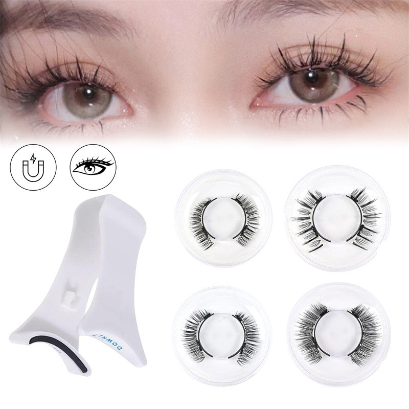 Mink Magnetic Lashes False Eyelashes Magnets Quantum Magnetic Eyeliner Silk Magnetic Eyelash No Glue No Eyeliner