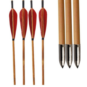 MUSEN Archery Bamboo arrow for Recurve bow Traditional hunting or Recreation shooting