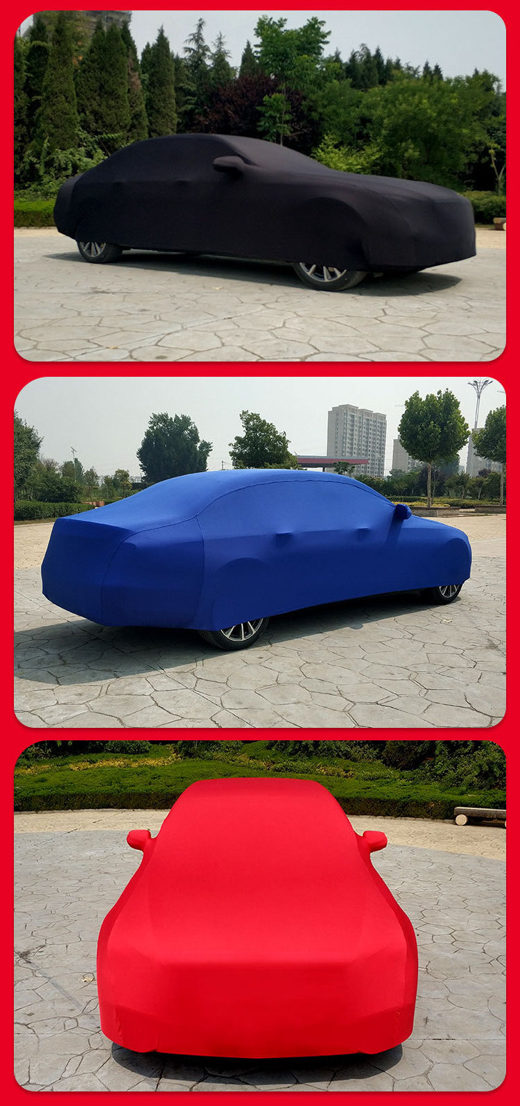 OEM & ODM promotion foldable retractable inflabtable hail proof stretch indoor car cover