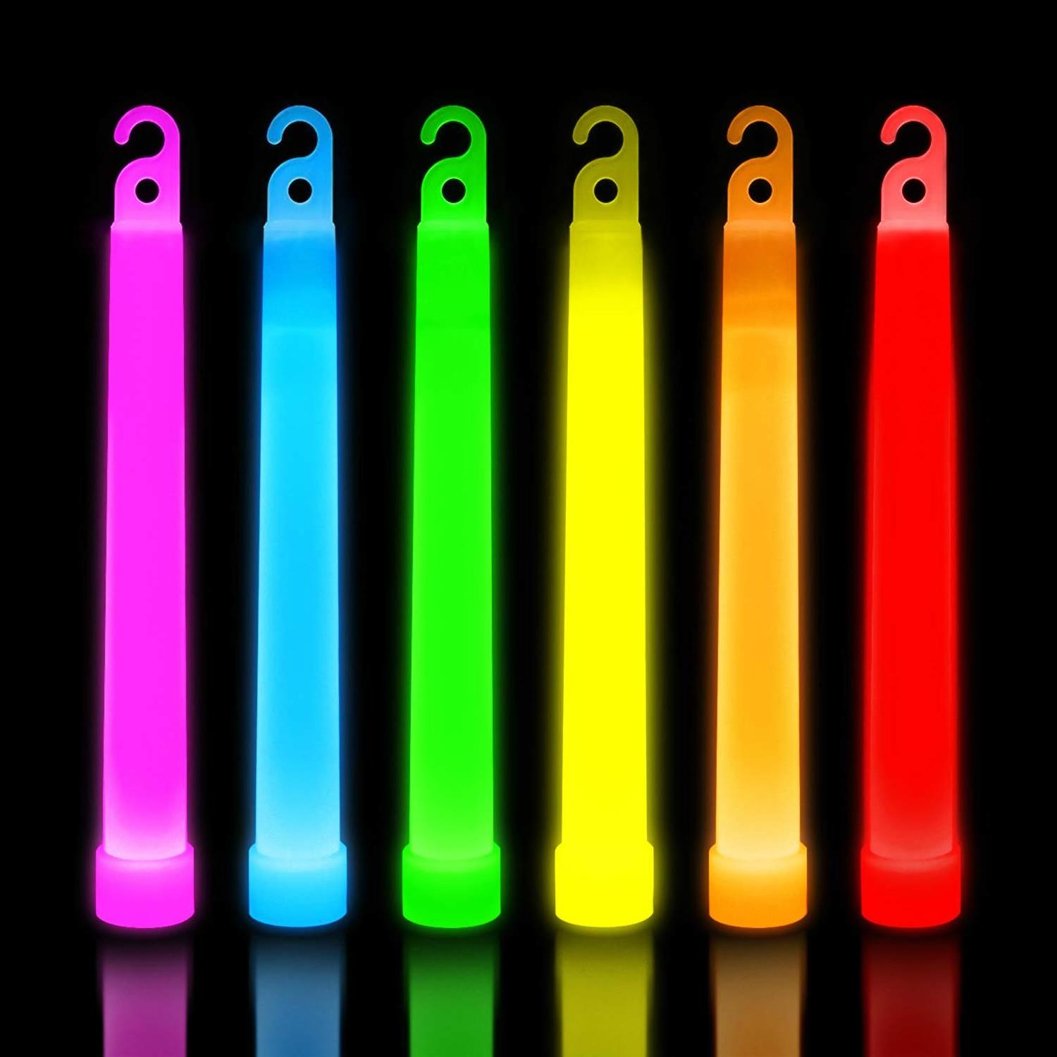 Ultra Bright Glow Sticks in Bulk - Multi Use Glowsticks for Halloween, Parties, Camping, Emergency Light glow sticks