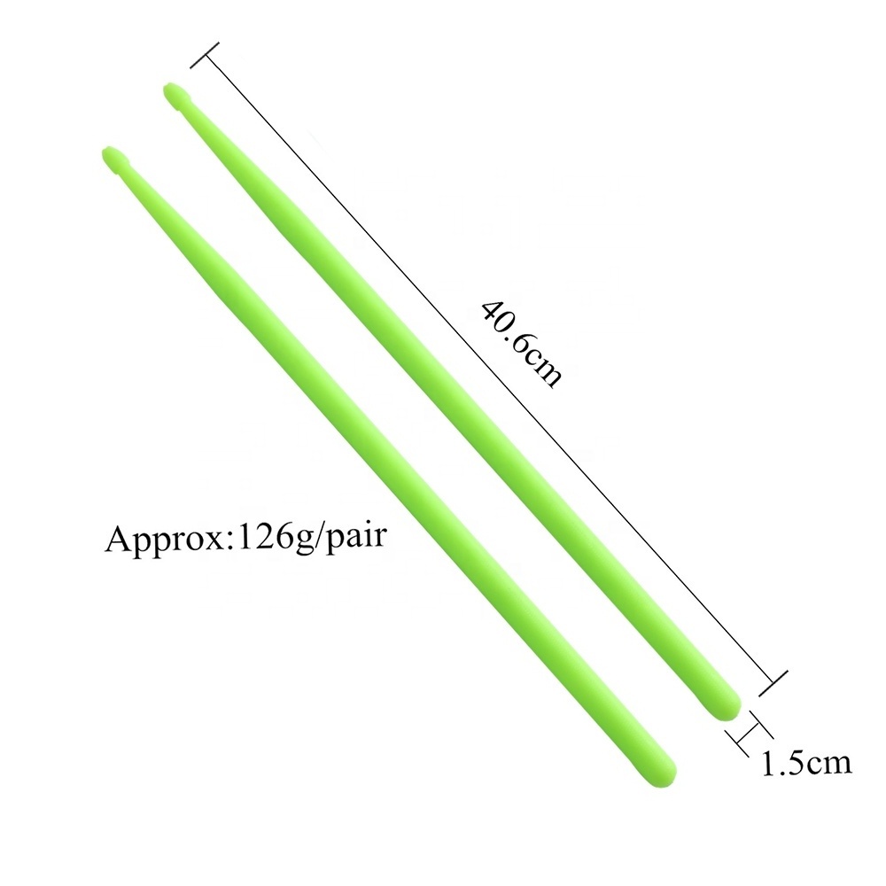 Drumsticks for Drum Light Durable Plastic 5A Drum Sticks for Kids Adults Musical Instrument Percussion Accessories