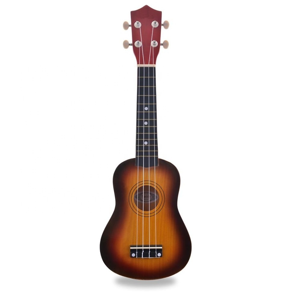 Soprano Ukulele For Beginners 21 inch Four String Ukulele Mini Guitar Musical Instrument with bag, finger pick string