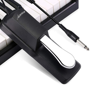 Sustain Pedal Foot Damper with Piano Style Action for Midi Keyboard Synthesizer Electronic Piano and Organ