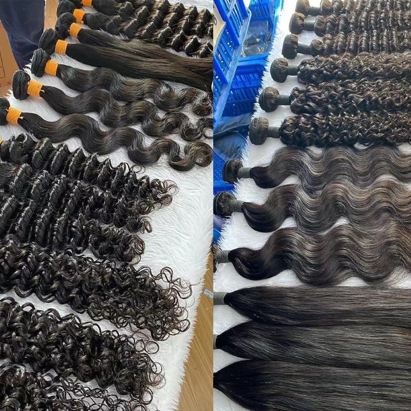 Hair Bundles 10A 12A  Cuticle Aligned Virgin Hair Vendor Wholesale High Quality Human Brazilian Hairs