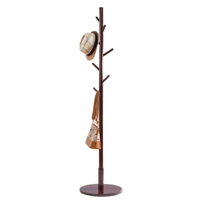 2022 Hot selling direct selling Wooden Standing Coat Rack with custom Hooks Wood Tree Stand coat racks