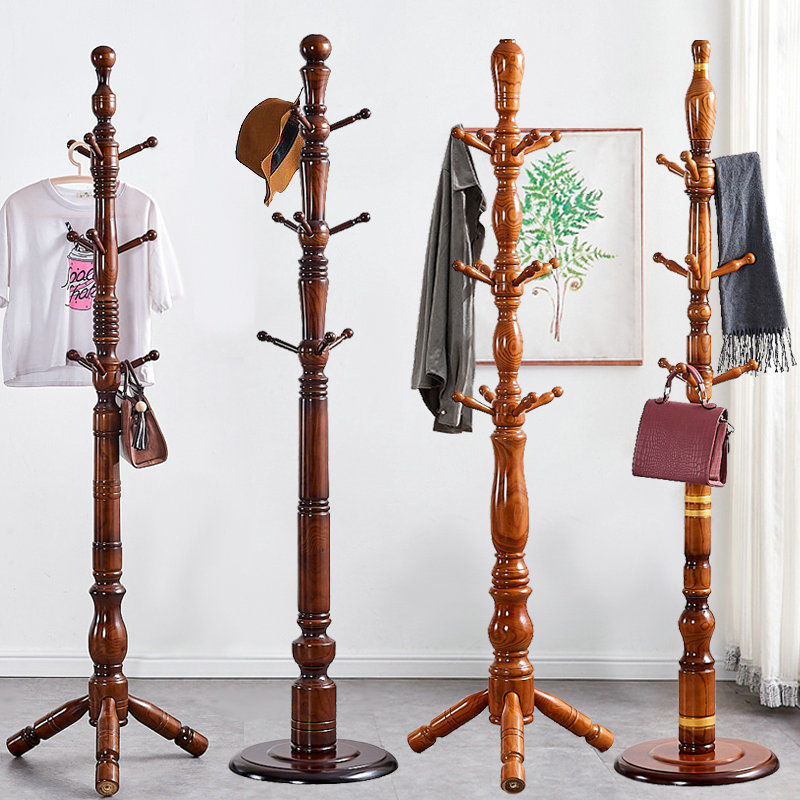 Factory price clothes hanger coat rack stand gold clothes rack wood coat bamboo