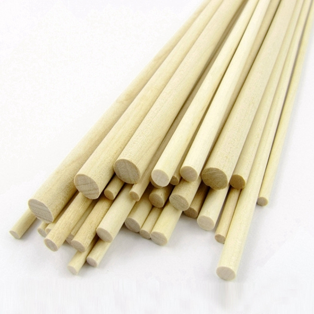 natural wooden garden poles mop pole wood paint roller brush extension poles for painting