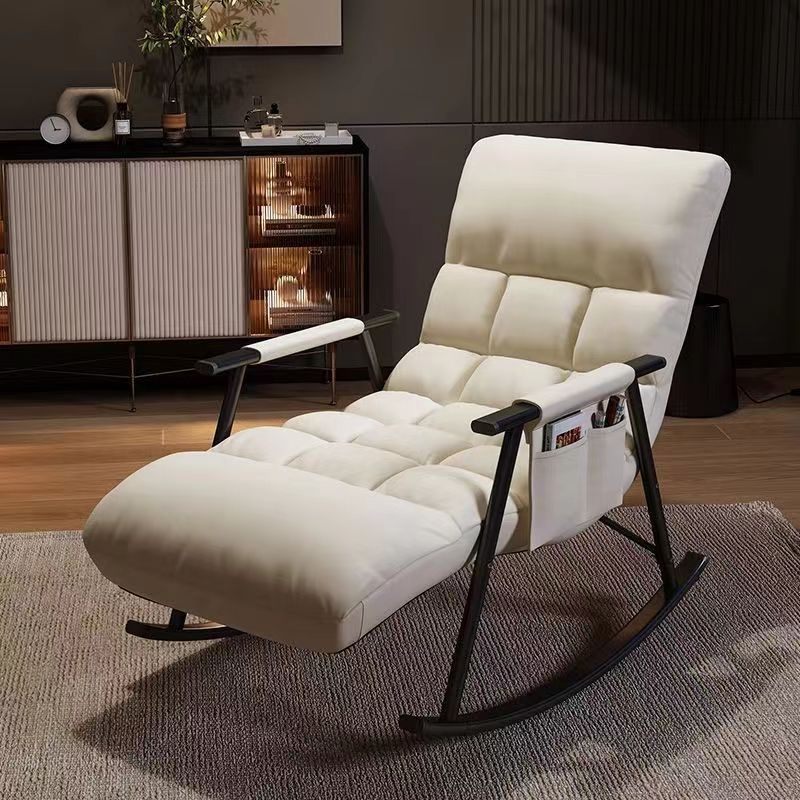 Rocking Chair For Bedroom Simple Modernn Foldable Living Room Folding Rocking Chair Balcony Relaxing Lounge Leisure Chairs