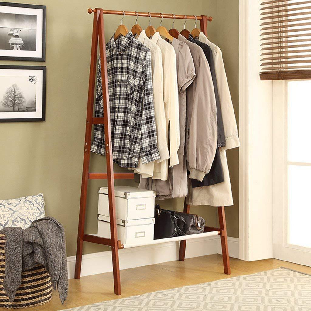 Sturdy and durable wooden coat rack beech solid wood coat and hat stands for portable bedroom hangers