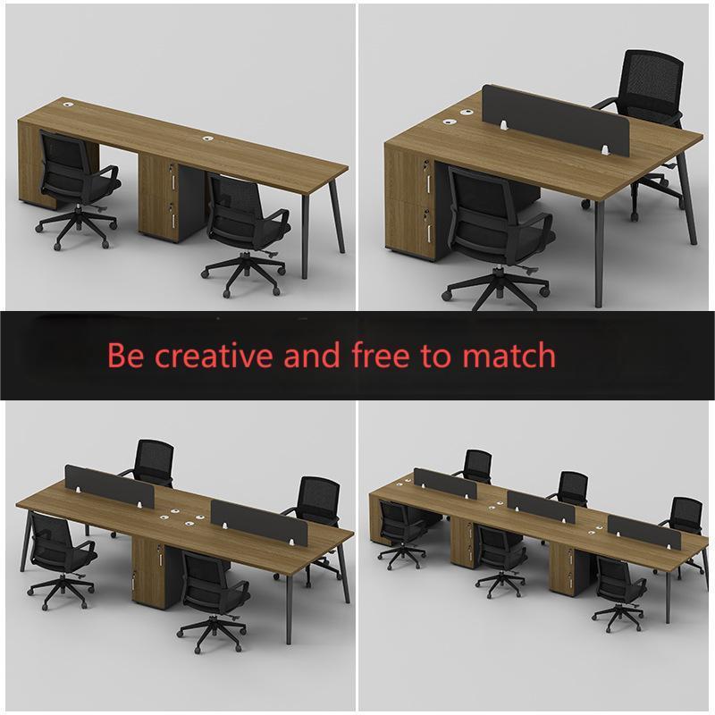 Modern Office Meeting Room Partition Screen Staffs Table 2 Person 4 Person 6 Person Workstation