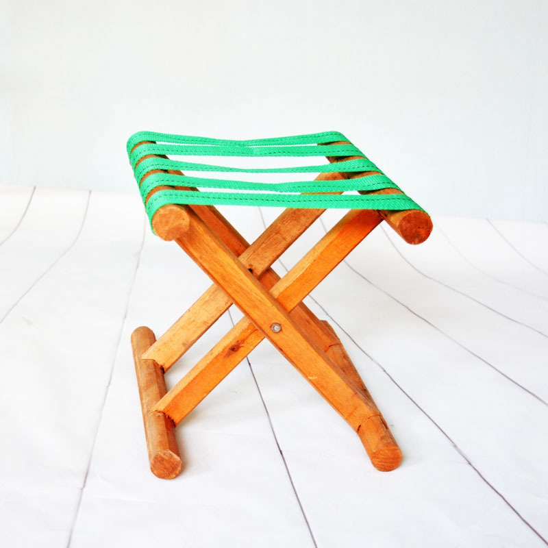 100% Natural Wood Folding Stool For Shaving Shower Foot Rest