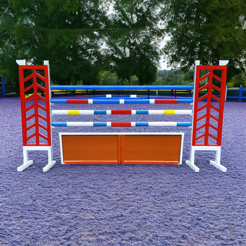 Durable horse jump stands Equestrian equipment  for securing jump poles