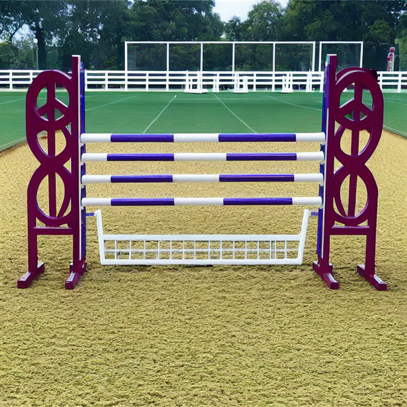 Durable horse jump stands Equestrian equipment  for securing jump poles