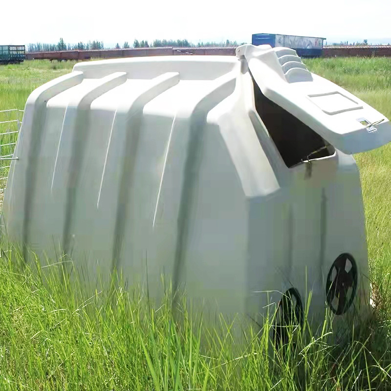 Farm Equipment Winter Livestock Calf Housing without fence Plastic Hutch