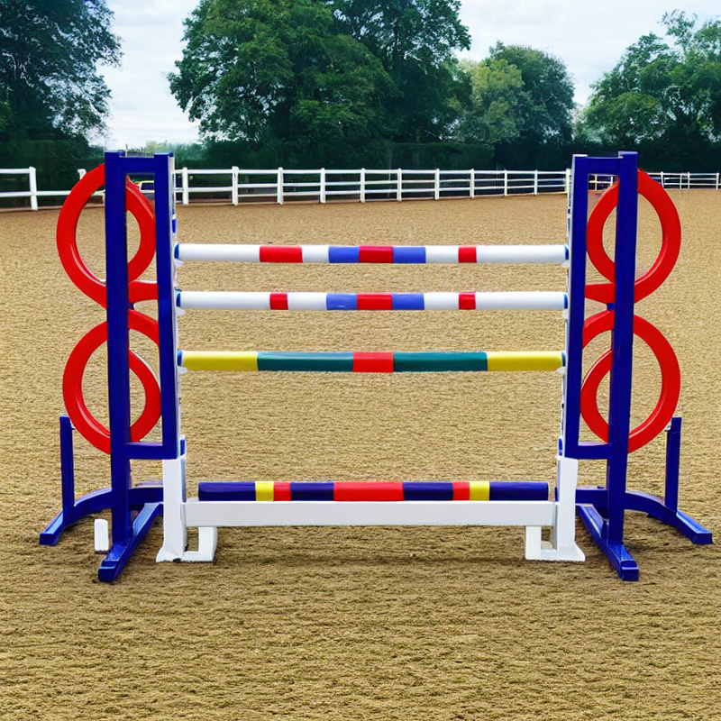 Durable horse jump stands Equestrian equipment  for securing jump poles