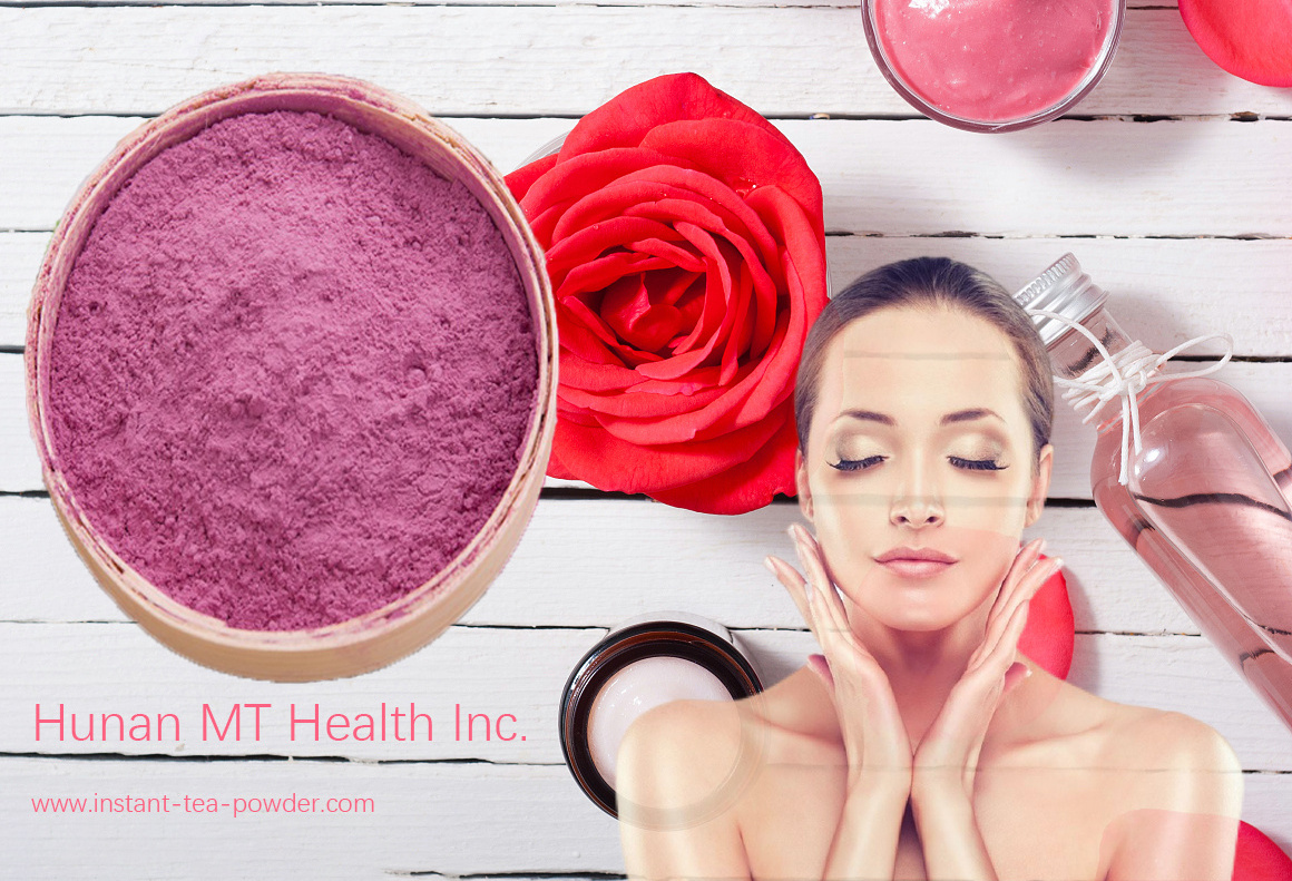 MT Health Organic 100% Water Soluble Rosa Rugosa Rose Flower Extract Powder Instant Rose Petal Powder