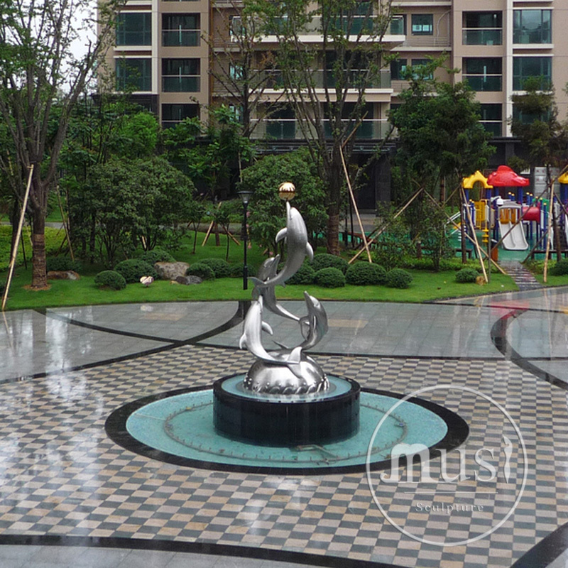 MUSI Stainless Steel Sculpture For Outdoor IP68 Fountain Lamp Underwater For Yard Decoration