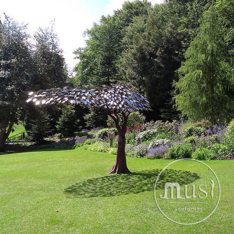 Garden Polished Modern Art Stainless Steel Outdoor Tree Abstract Sculpture