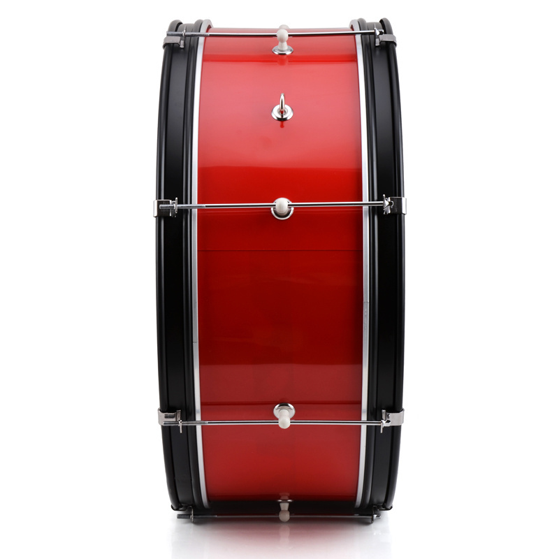 JINBAO Jinbao 1071 Student Brigade Drum Red Snare Drum with Strap Drumstick Wrench