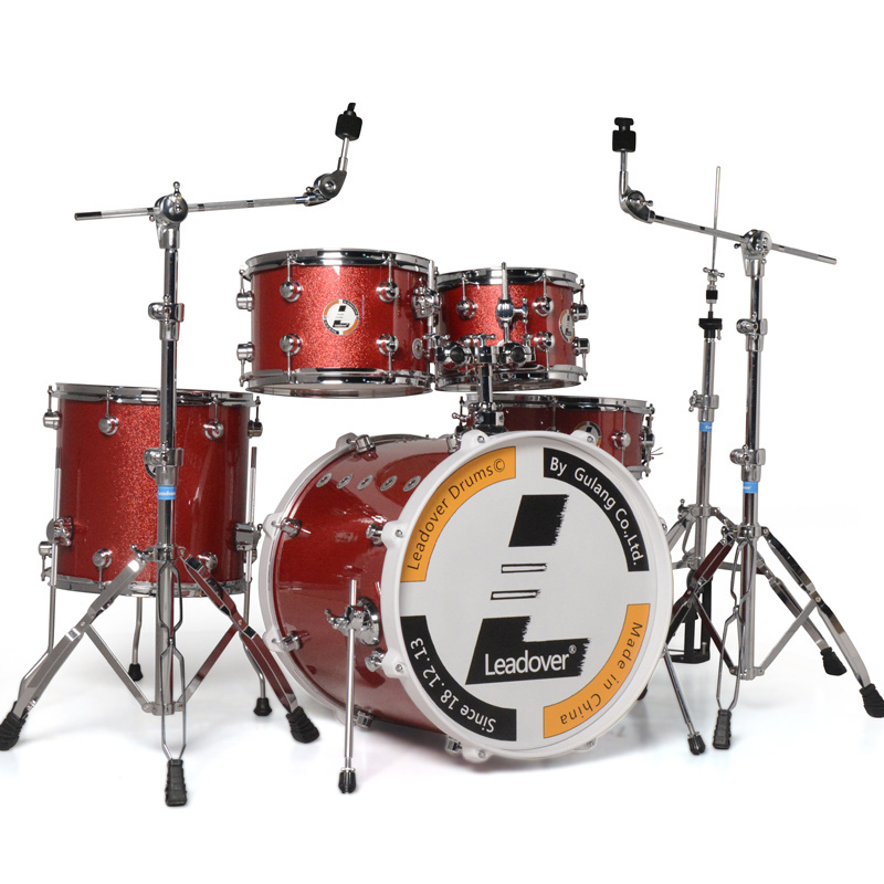 2024 Hot Sale Stock Drum Kit with 3 4 5 7 9 Pieces Including 3 4 5 Cymbals Best Price on the Market for a Complete Drum Set