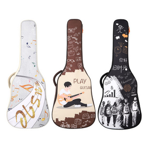 Customize 38/39/40/41inch guitar bag waterproof Oxford acoustic guitar case soft foam padded classic guitar gig bag