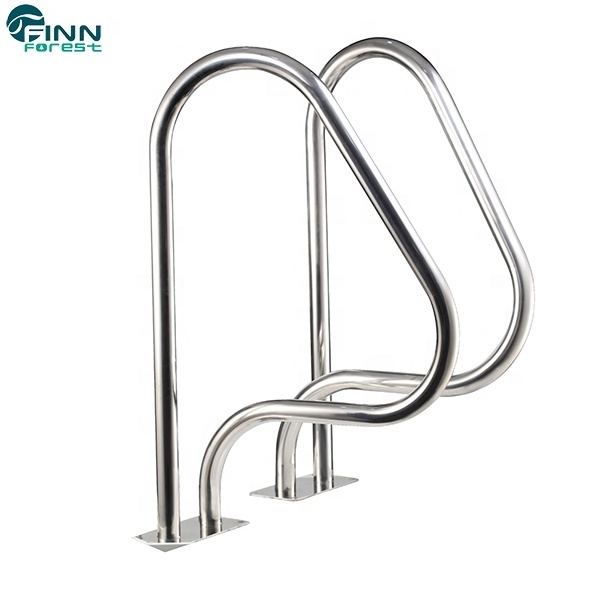 ARC Flange removable stainless steel 304 swimming pool handrail