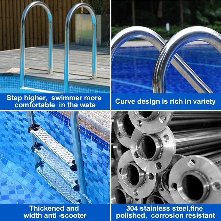 Fenlin factory pscinas pisina schwimmbad swimming pool stainless steel stairs ladder