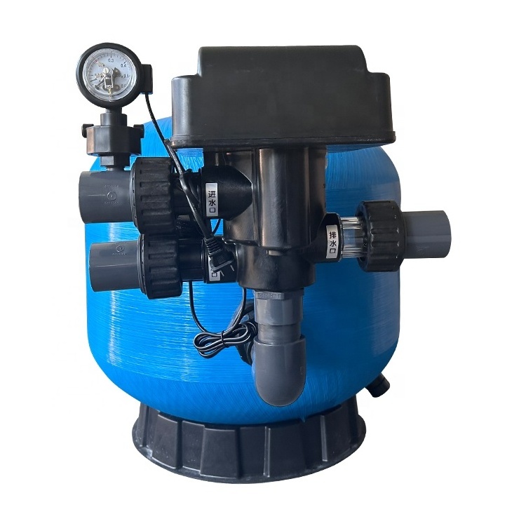 Fenlin factory automatic backwash side mount fiberglass swim pool sand filter with automatic valve