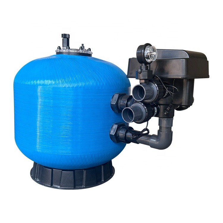 Fenlin factory automatic backwash side mount fiberglass swim pool sand filter with automatic valve