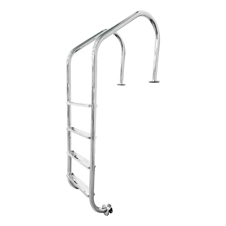 Fenlin good price round external stainless steel or pvc plastic step ladder swimming pool safety stair