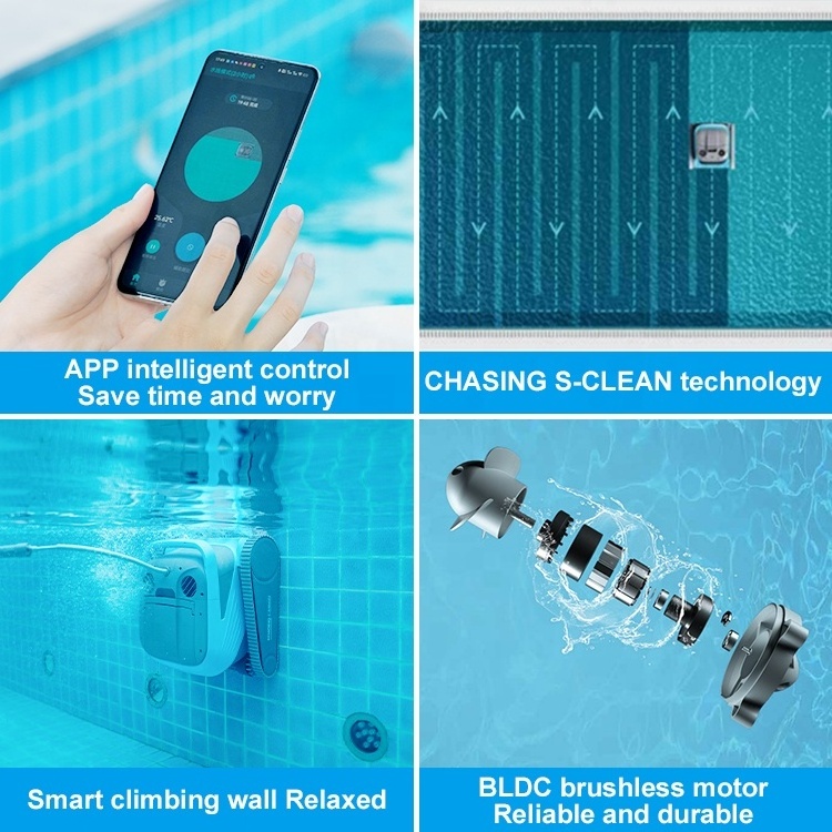 Fenlin new design portable electric robot piscine swimming pool robot cleaner