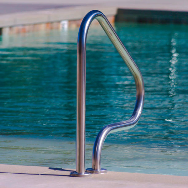 ARC Flange removable stainless steel 304 swimming pool handrail