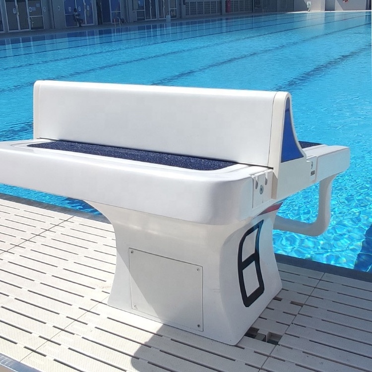 FINA international standard competition swimming pool starting block