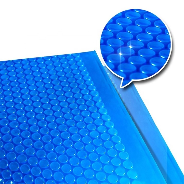 Blue color hard plastic ground bubble swimming pool cover